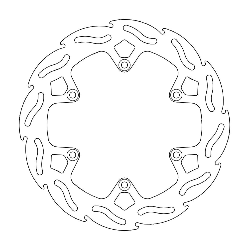 MotoMaster 220mm Enduro Bremsscheibe Flame hinten 110218 – KTM, Husqvarna & GasGas