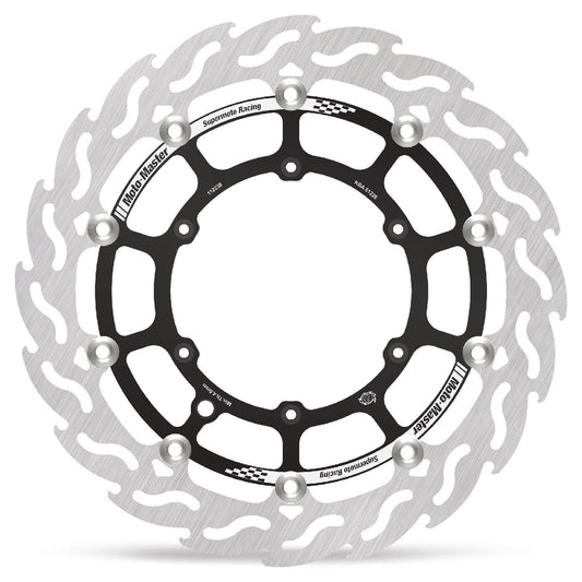 MotoMaster 320mm Supermoto Racing Bremsscheibe Flame 112237 – kompatibel mit Suzuki