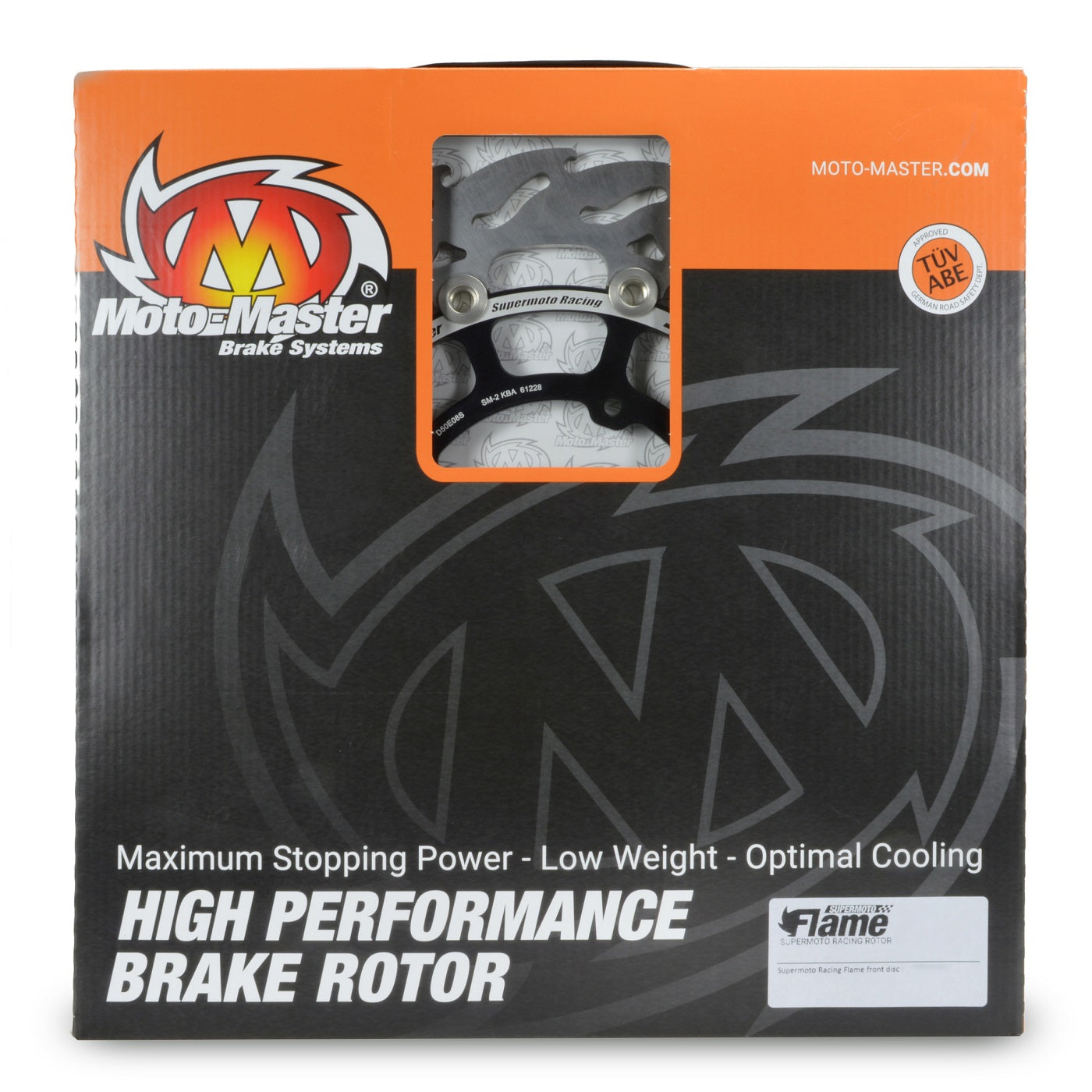 MotoMaster 320mm Supermoto Racing Bremsscheibe Flame 112339 – kompatibel mit TM Racing
