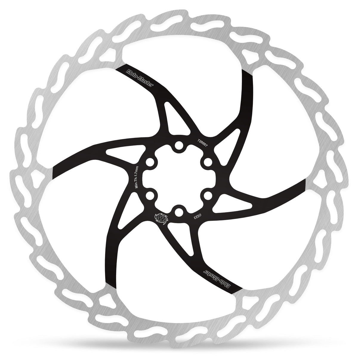 MotoMaster Bremsscheibe Fahrrad Flame 2,0mm 223 mm Ø (Bremsband 16,5mm)