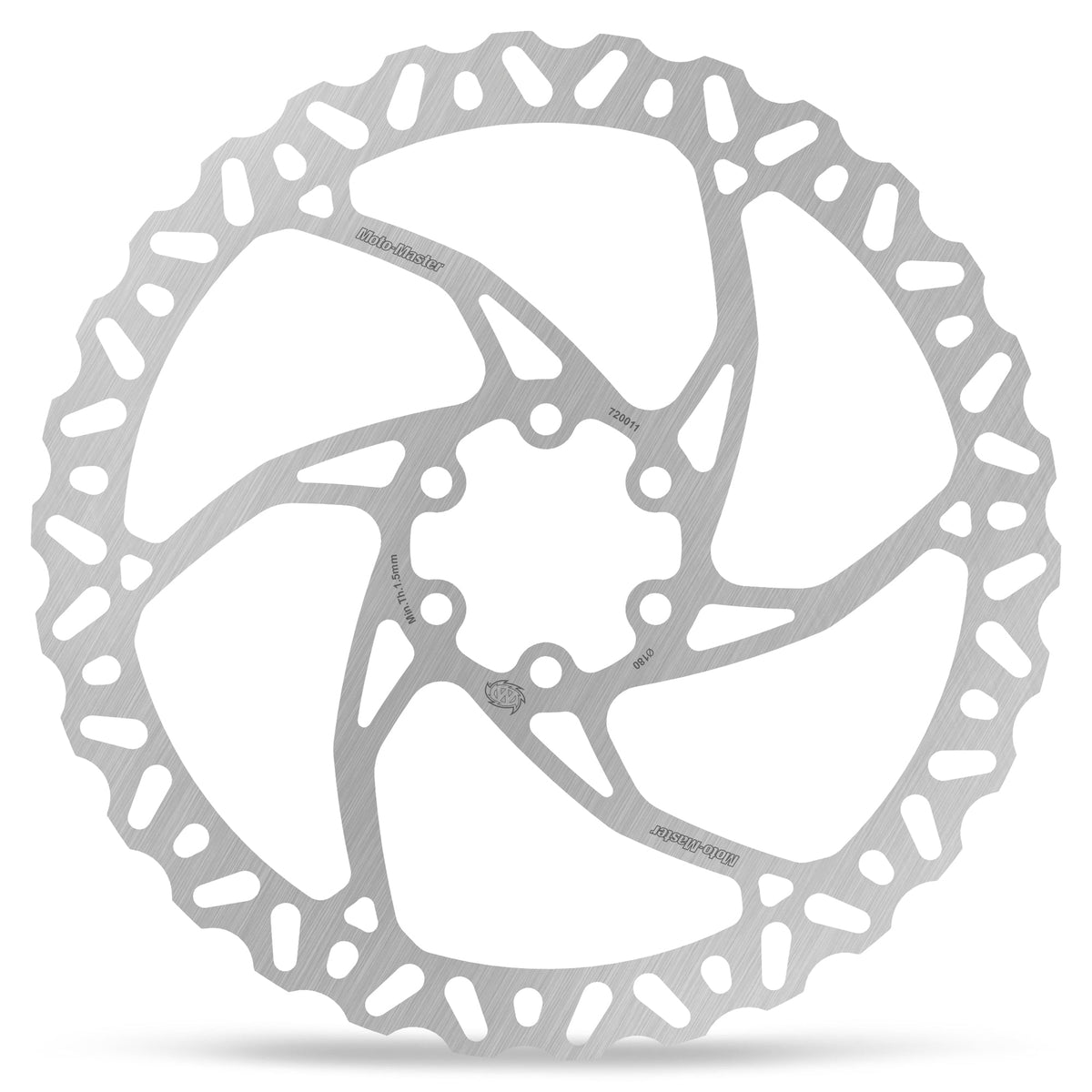 MotoMaster Bremsscheibe Fahrrad Nitro 1,8mm 180 mmØ (Bremsband 16,5mm)