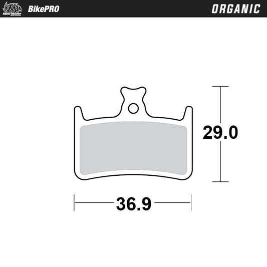 MotoMaster Bremsbelag Fahrrad organisch Hope E4 / M4 / RX4