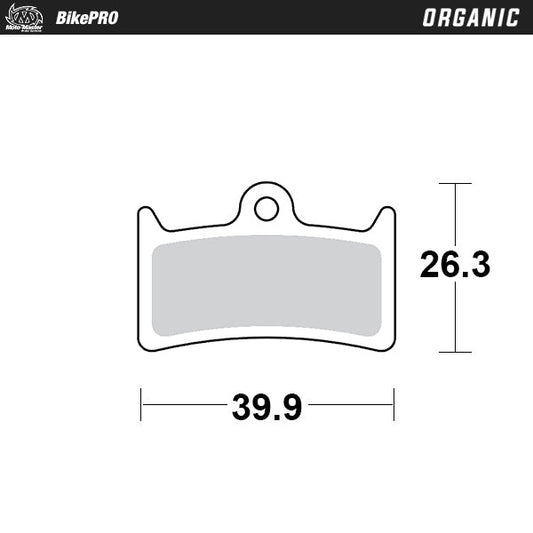 MotoMaster Bremsbelag Fahrrad organisch Hope V4