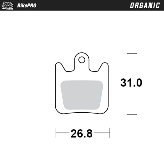 MotoMaster Bremsbelag Fahrrad organisch Hope Tech 3 X2