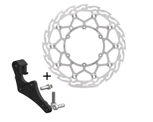 MotoMaster 320mm Street Bremskit für Magura Husqvarna FE TE 2017-2021 Bremsscheibe + Adapter