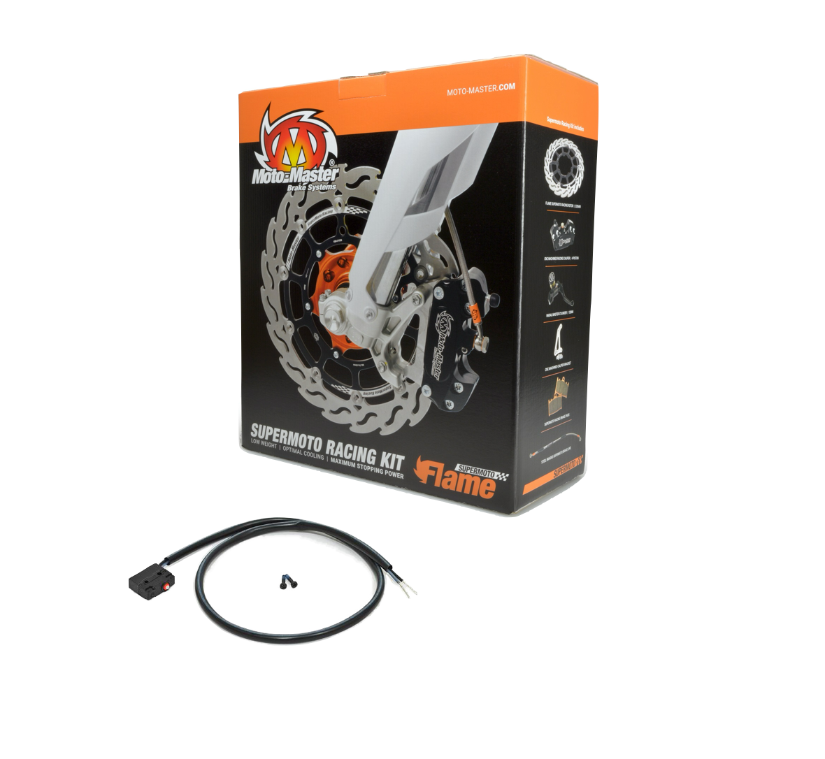 MotoMaster Racing Kit 320 mm RMC Supermoto Bremsanlage Komplettset für Fantic Yamaha