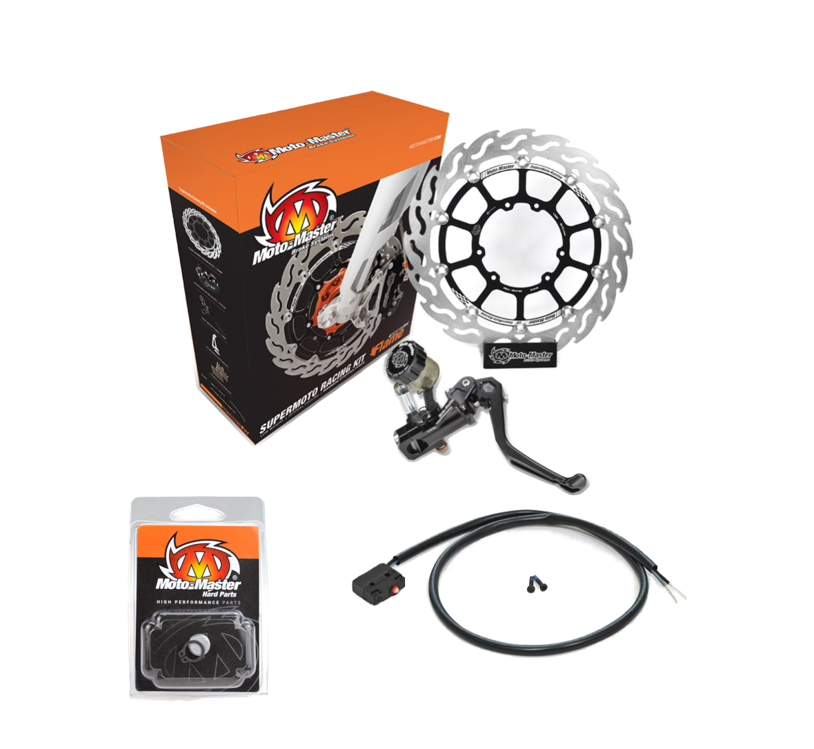 MotoMaster Racing Kit Supermoto 320 mm RMC-R Bremsanlage Komplettset Kit für BETA