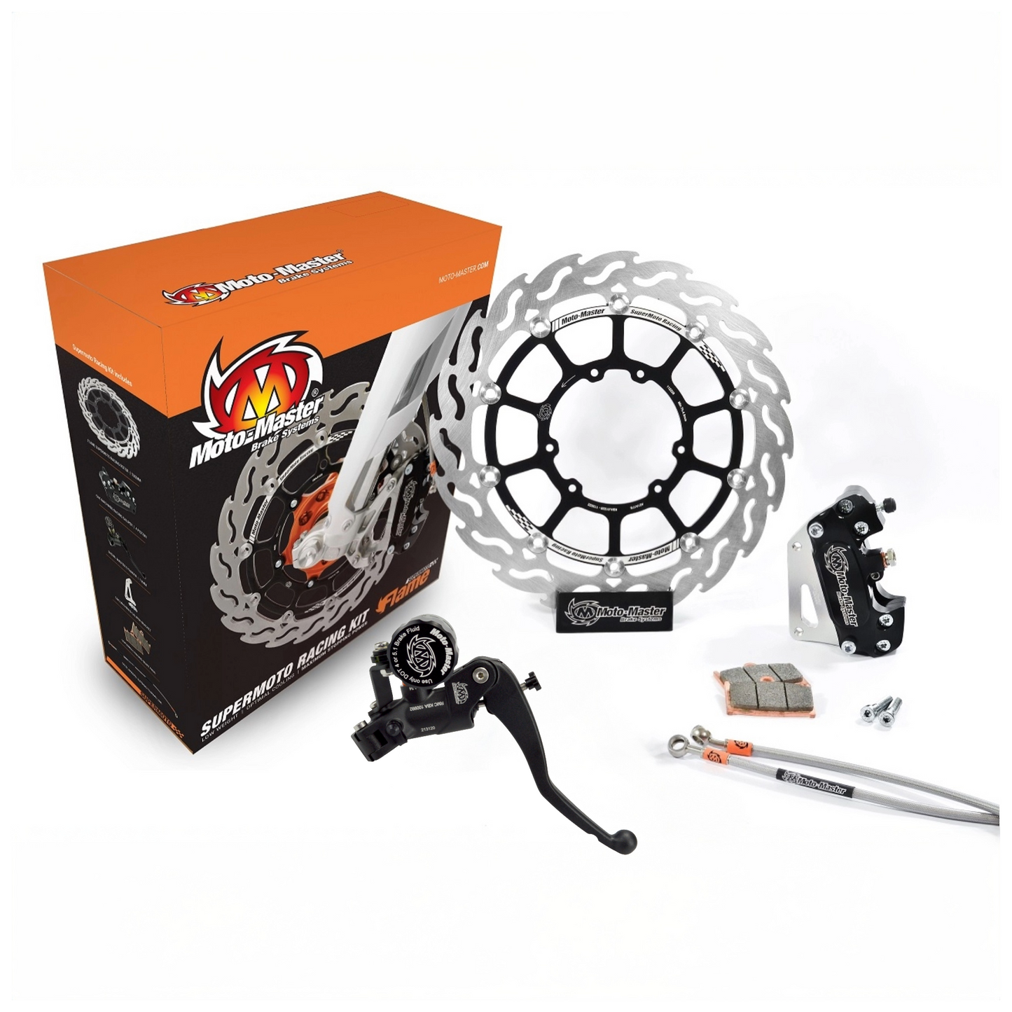 MotoMaster Racing Kit 320 mm RMC Supermoto Bremsanlage Komplettset für Fantic Yamaha