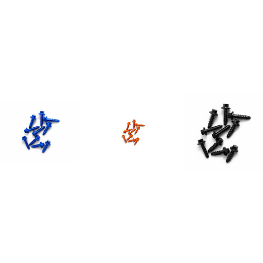Verkleidungsschrauben 10-teilig KTM, Husqvarna & GasGas – OEM-Optik in Orange, Blau & Schwarz